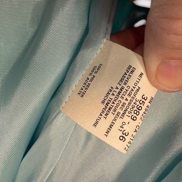 Vtg 80s 90s Jessica McClintock For Gunne Sax Strapless Dress Maxi 5/6 Blue NWT - Picture 8 of 15